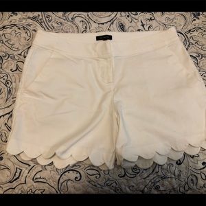 Scalloped leg shorts by The Limited